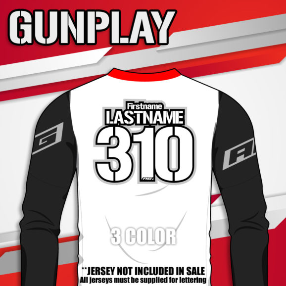 Gunplay jersey print font