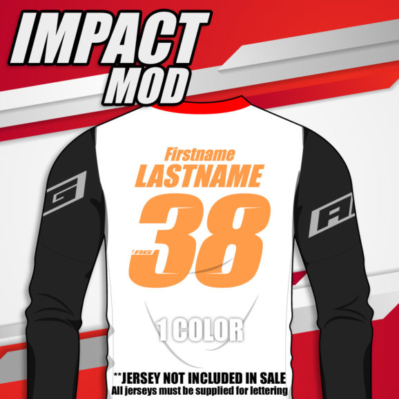 Impact Mod jersey printing font