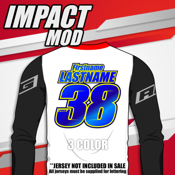 Impact Mod jersey printing font