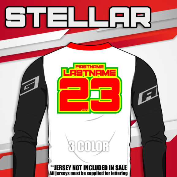 Stellar jersey print font