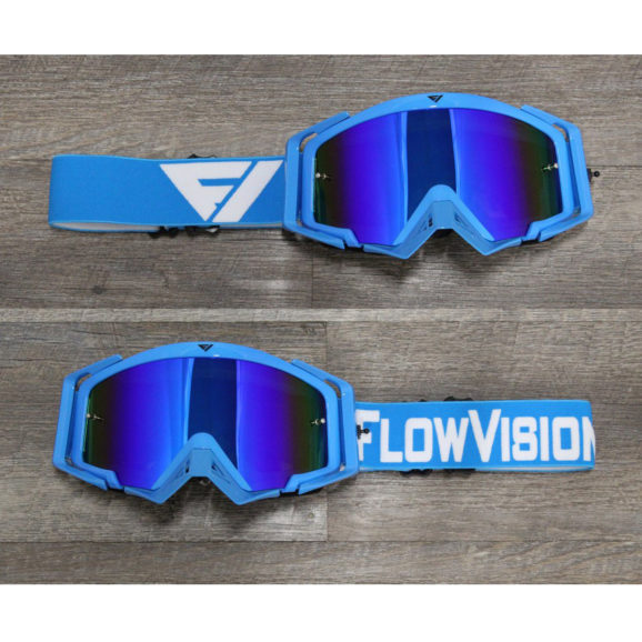 Flow Vision Rythem Goggles with Blue frame and white accents