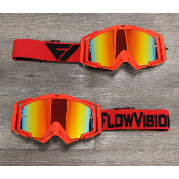 Flow Vision Rythem Goggles with Red frame and Black accents