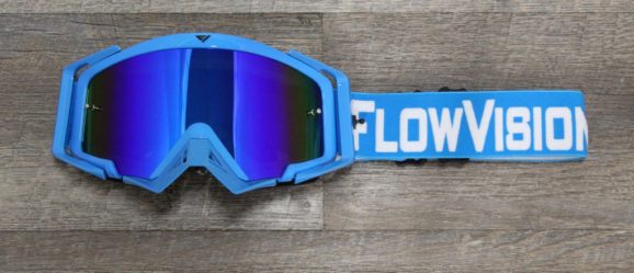 Flow Vision Rythem Goggles with Blue frame and white accents