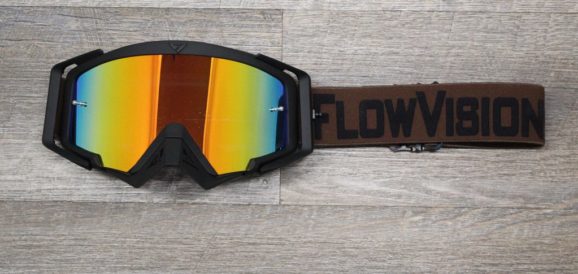 Flow Vision Rythem Goggles with Black frame and Brown accents