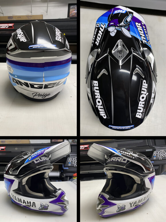 Custom Shoei helmet wrap