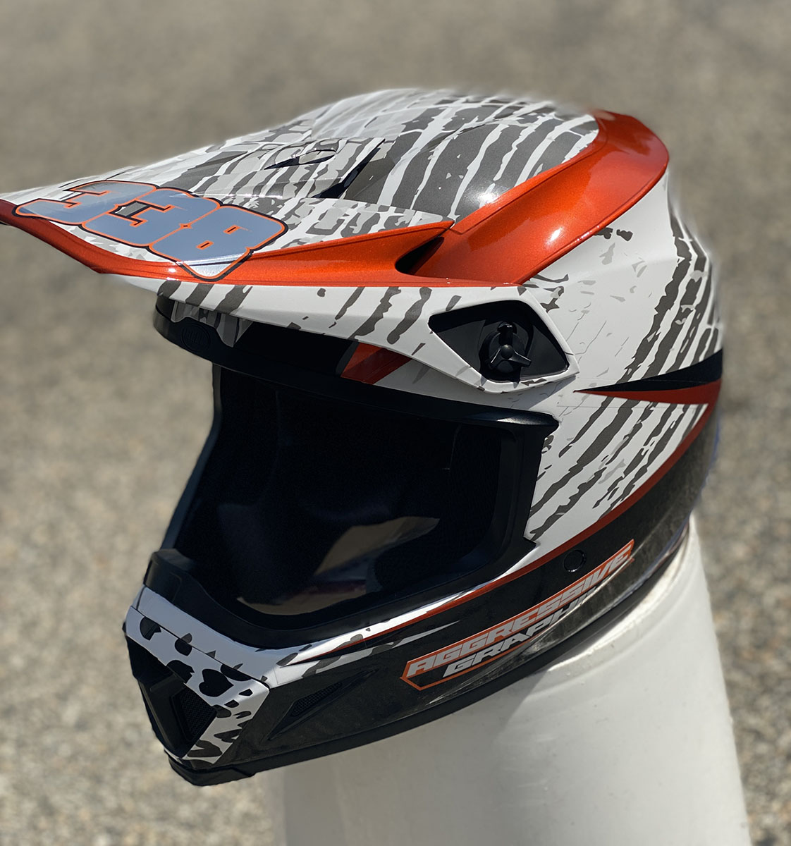 Custom Helmet Wrap  Aggressive Graphix